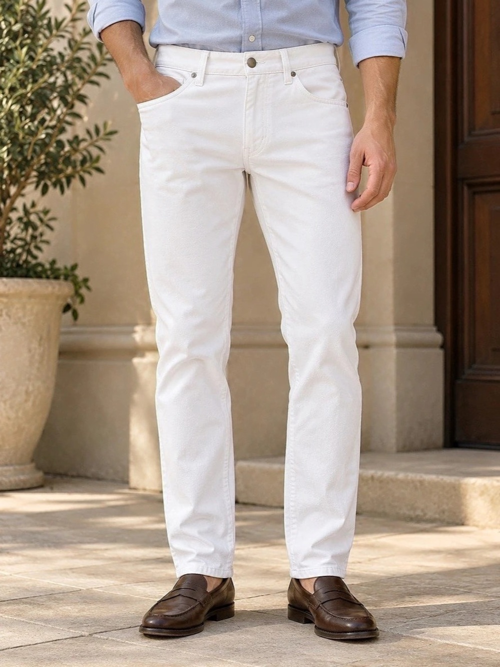 NWOT Lululemon ABC Classic-Fit Utilitech 5-Pocket Pants White Men 32 Minimalist